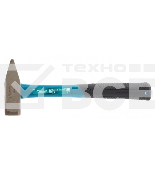 Молоток слесарный Gross 10279 1000 г, квадратный боек, фиберглассовая обрезиненная рукоятка