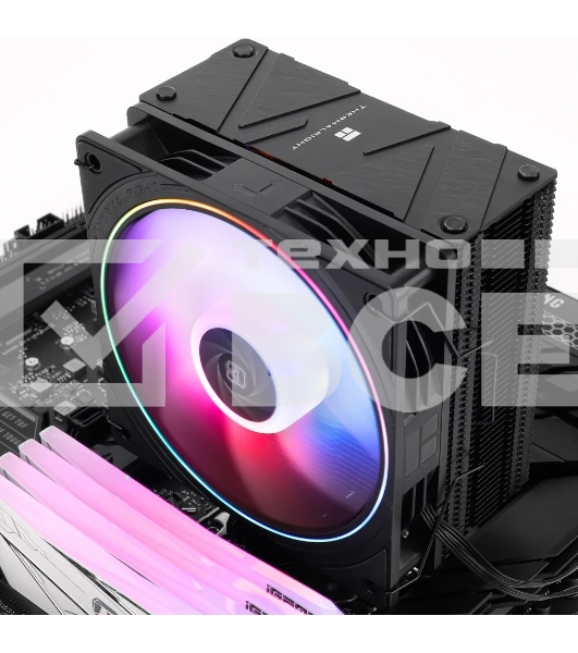 Устройство охлаждения(кулер) Thermalright Assassin Spirit 120 Soc-AM5/AM4/1151/1200/1700 черный 4-pin 25.6dB Al+Cu 900gr Ret (AS120-EVO)