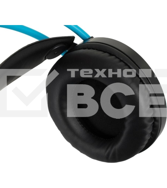 Гарнитура проводная с микрофоном A4Tech Fstyler FH200U серый/синий 2м накладные USB оголовье (FH200U BLUE)