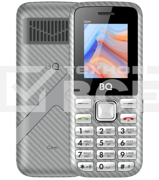 Мобильный телефон BQ 1860 Gem серый (без СЗУ в комплекте)
