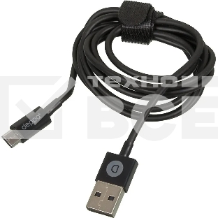 Кабель DEPPA 72103, 1.2м, черный