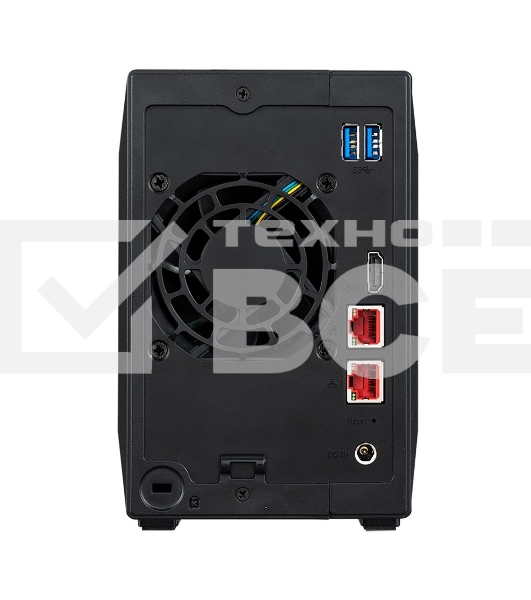Сетевой накопитель ASUSTOR AS5402T 2-Bay NAS/Media player/Intel Celeron N5105 2.0GHz up to 2.9GHz, 4GB SO-DIMM DDR4, noHDD(HDD,SSD),/2x 2,5Gb (LAN)/3xUSB3.2,HDMI; 90IX01R1-BW3S20