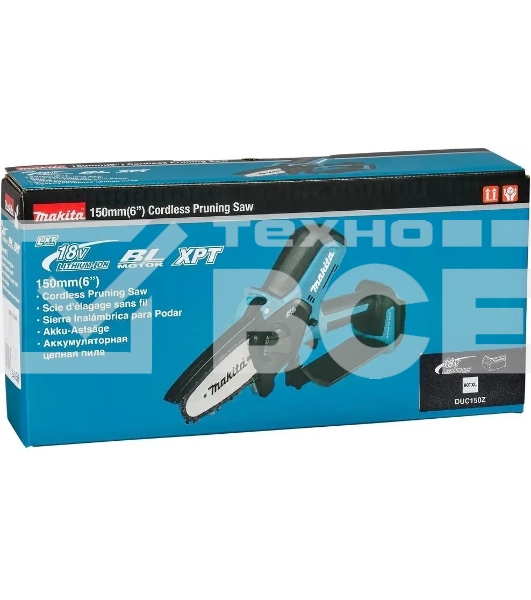 Электрическая цепная пила Makita DUC150Z 1800Вт дл.шины:6' (15 см)