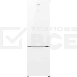 Холодильник Weissgauff WRK 1850 D Full NoFrost белое стекло двухкамерный 223/94 л морозилка снизу