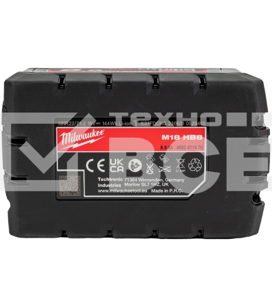 Аккумулятор для инструмента Milwaukee M18 HB8 (4932471070)