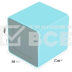 Подставка Deli ENS011blue Nusign 2отд. для письменных принадлежностей 84х84х86мм синий пластик, фото3