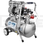Компрессор поршневой Hyundai HYC 18224LMS безмасляный 180л/мин 24л 1000Вт серебристый, фото 1