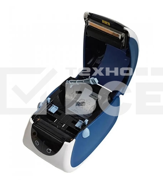 Принтер наклеек Mertech MPRINT LP80 EVA прямая термопечать, 203 dpi, 100 мм/сек, RS-232, USB, белый/синий