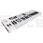 Клавиатура MIDI [231521] Arturia [KeyLab Essential 49 mk3 White] 49 клавиш, LCD дисплей, 9 энкодеров, 8 пэдов, 9 фейдеров, 12 кнопок управления, колеса высоты тона и модуляции, 1/4