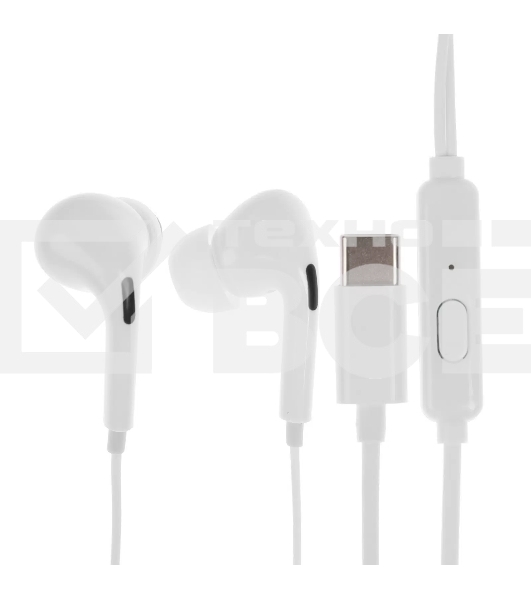 Наушники проводные Exployd (EX-HP-1469) Type-C/белый/1.2М/Blow