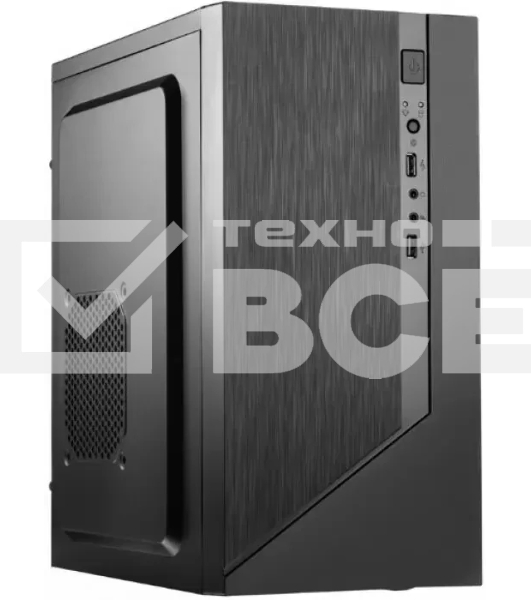 Компьютерный корпус Сase Forza mATX, 450W, 2xUSB 2.0, Black, w/o FAN, 12 см fan PSU, power cord