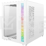 Компьютерный корпус Ginzzu V560 RGb подсветка, закаленное стекло 1хUSB 3.0,1хUSB 2.0, AU белый ATX, фото5