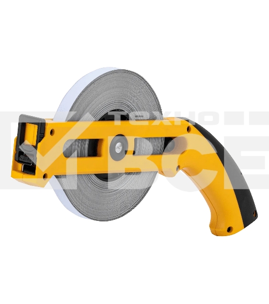 Рулетка геодезическая Denzel 50 м х 13 мм, открытый корпус, металлическая лента