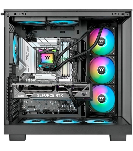 Система жидкостного охлаждения Thermaltake LA360 ARGB Soc-AM5/AM4/1200/1700/1851 черный 4-pin 38.35dB Al+Cu Ret (CL-W459-PL12SW-A)