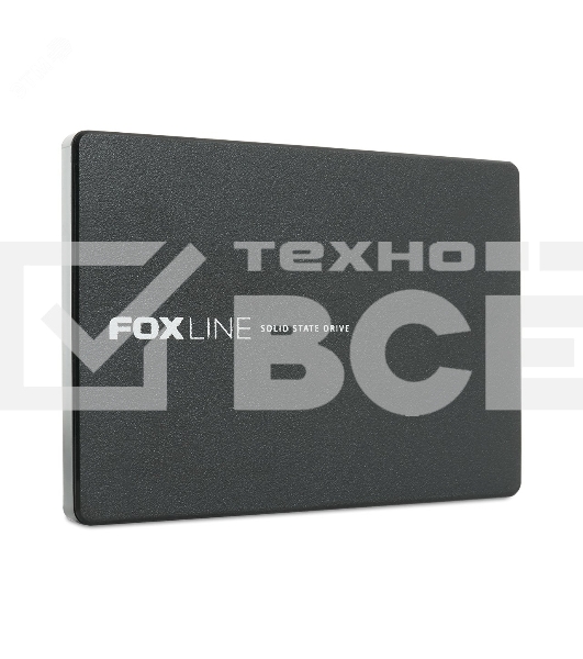 Накопитель SSD Foxline X5ST, 256Gb, 2.5' 7мм, SATA3, 3D TLC, R/W 530/450Mb/s, IOPs -/-, TbW 119, DWPD 0.6 (2 года)