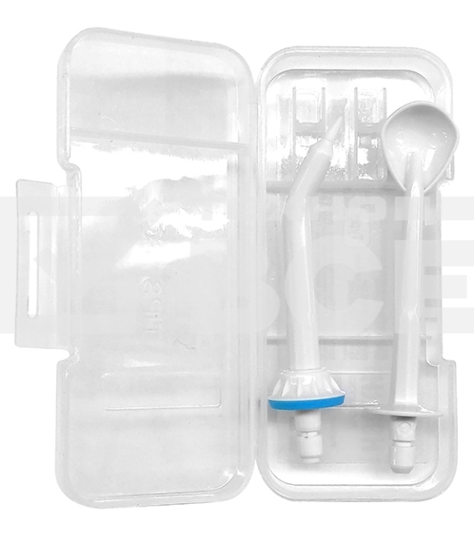 Набор универсалных сменных насадок QUMO QHI-1 (пародонтальная насадка + насадка для очистки языка) для ирригаторов полости рта 