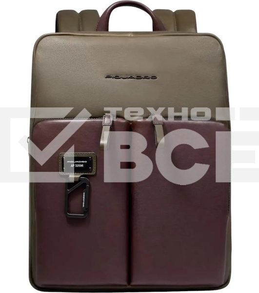 Рюкзак Piquadro Harper CA6311AP/VETM коричневый/зеленый кожа