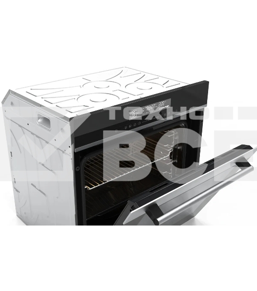 Духовой шкаф электрический Hyundai HEO 6773 IX черный/нержавеющая сталь