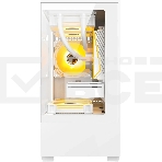 Компьютерный корпус Bloody CC-125 белый без БП mATX 5x120мм 2xUSB2.0 1xUSB3.0 audio bott PSU, фото5