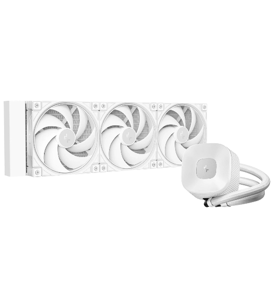 Система водяного охлаждения Deepcool LE360 V2 Pure Soc-AM5/AM4/1200/1700/1851 белый 4-pin 19-31.6dB Al 250W 1554gr Ret (R-LE360PURE-WHLNMD-G-1)