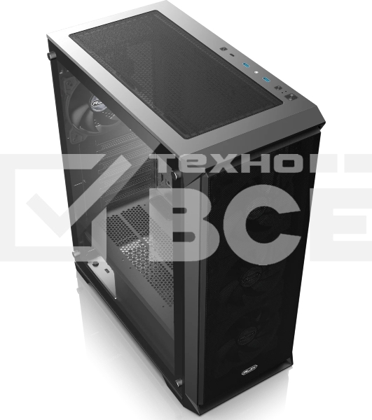 Корпус без блока питания Raijintek ARCADIA 41-MS4, Midi-Tower, TG, 1x120мм + 3x120мм ARGB, 2xUSB-A 3.0 + 1xUSB-C, ATX, mATX, mITX Black