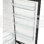 Холодильник Gorenje NRK6202EBXL4 черный матовый двухкамерный 235/96л морозилка снизу, No Frost, фото6
