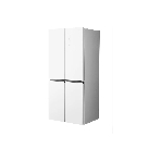 Холодильник Centek CT-1744 NF White Glass белый трехкамерный 267/148л морозилка снизу, No Frost, Side by Side, фото2