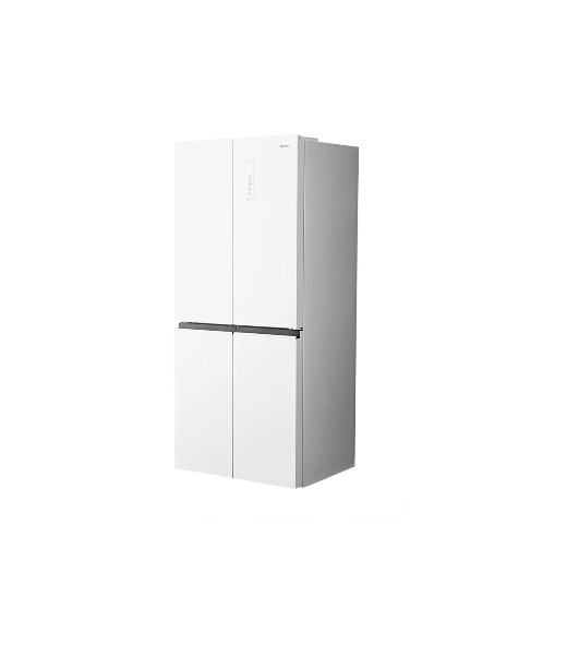 Холодильник Centek CT-1744 NF White Glass белый трехкамерный 267/148л морозилка снизу, No Frost, Side by Side