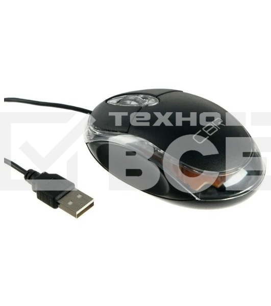 Мышь проводная CBR CM 122 черный, 1000 dpi, USB, кнопки - 3
