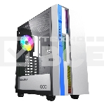 Компьютерный корпус GameMax Brufen C3 WB без БП, MidiT, ATX, Бело-гол, Зак. стекл., USB 3.0, 1*120; 1*140мм вент., фото 1