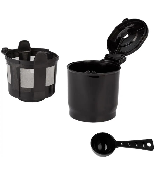 Кофеварка капельная Kitfort КТ-797 черный/нержавеющая сталь, исп. кофе - молотый, 0.42 л, 800 Вт.