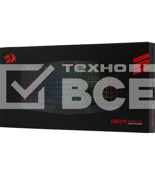 Клавиатура Redragon Harpe Wireless (78121) беспроводная, USB, Радиоканал, черный