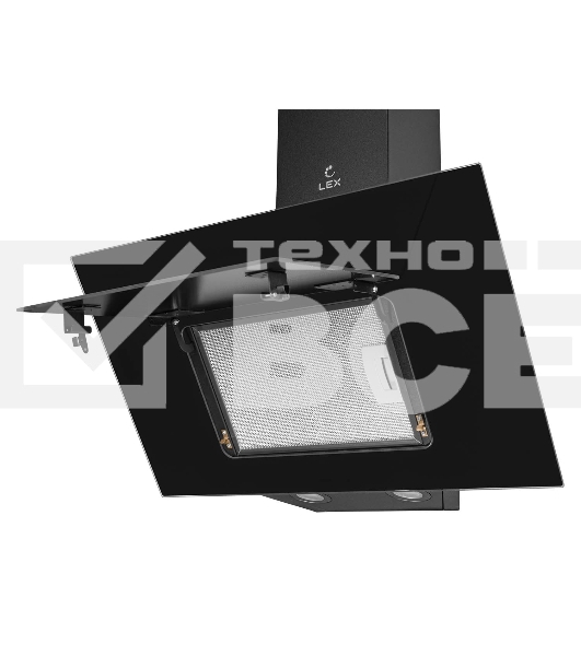 Вытяжка наклонная LEX MIRA G 500 BLACK черный, кнопочное управление