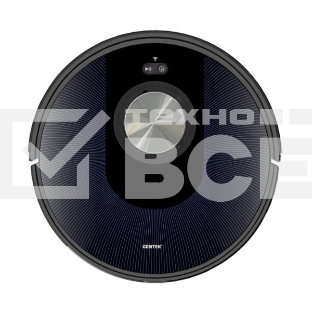 Робот-пылесос Centek CT-2741 черный/синий, 2600 мАч Li-Ion, уборка сухая/влажная, пылесборник контейнер 0.68 л