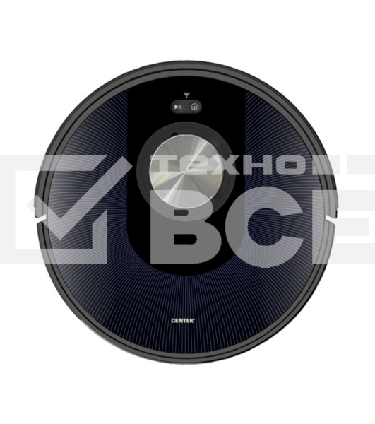 Робот-пылесос Centek CT-2741 черный/синий, 2600 мАч Li-Ion, уборка сухая/влажная, пылесборник контейнер 0.68 л