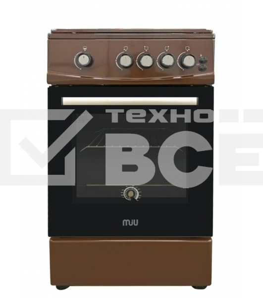 Газовая плита MIU UNO 52S коричневая