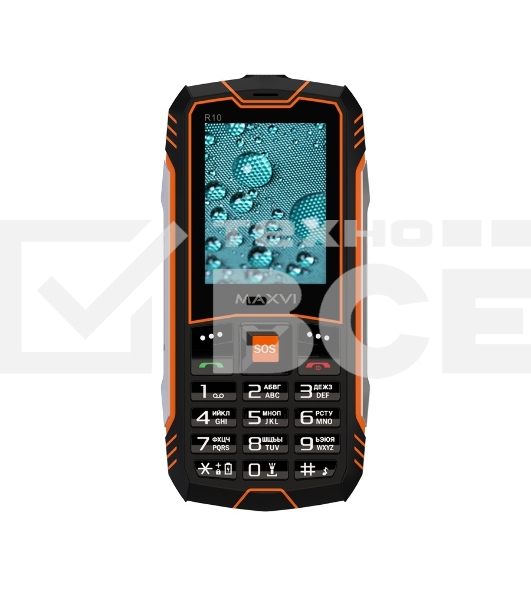 Мобильный телефон Maxvi R10 оранжевый