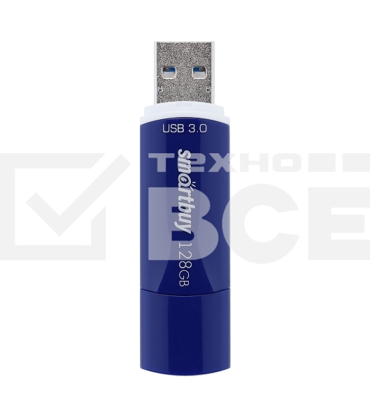 Флешка USB Smartbuy CROWN BLUE (SB128GbCRW-Bl), 128Gb, USB 3.0, R/W 75/25, синий