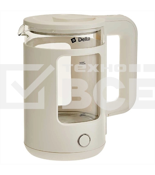 Чайник электрический Delta DL-1112 белый