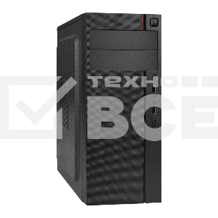 Компьютерный корпус Miditower ExeGate AA-440-UNS500 (ATX, БП UNS500 с вент. 12см, 2*USB, аудио, черный)