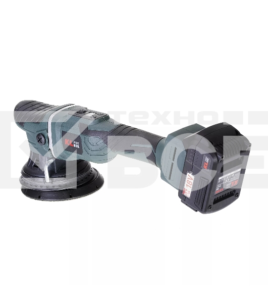 Профессиональная полировальная машина бесщеточная KLPRO KLPS18B-50 125мм (18В, Li-ion-2шт, 5.0А·ч, З/У - 4А, сумка)