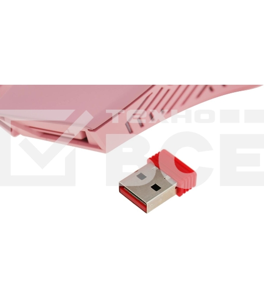 Мышь беспроводная Defender Pandora GM-502 розовый, 3200 dpi, радиоканал, USB, кнопки - 7