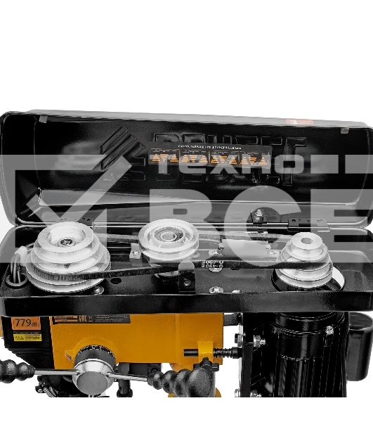 Станок сверлильный Denzel DDM-550L, 550 Вт, 16 мм, 12 ск., лазер, настольный