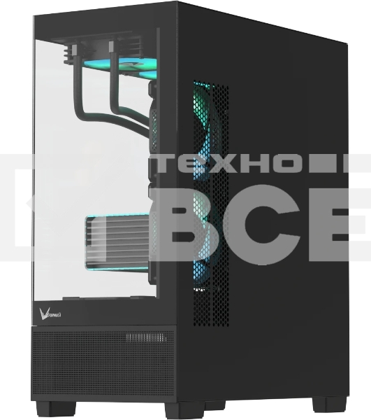 Компьютерный корпус AeroCool/Formula Crystal E1 черный без БП ATX 5x120мм 3x140мм 2xUSB 3.0 1xUSB3.1 audio bott PSU