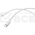 Кабель Xiaomi 3A Braided USB-C to USB-C Cable 1m белый, фото 1