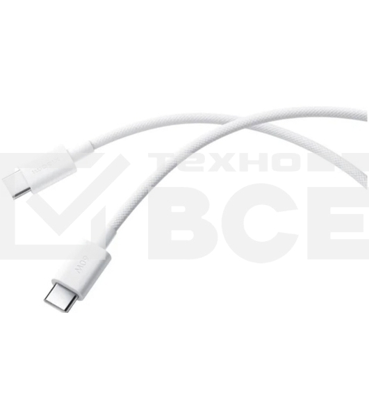 Кабель Xiaomi 3A Braided USB-C to USB-C Cable 1m белый