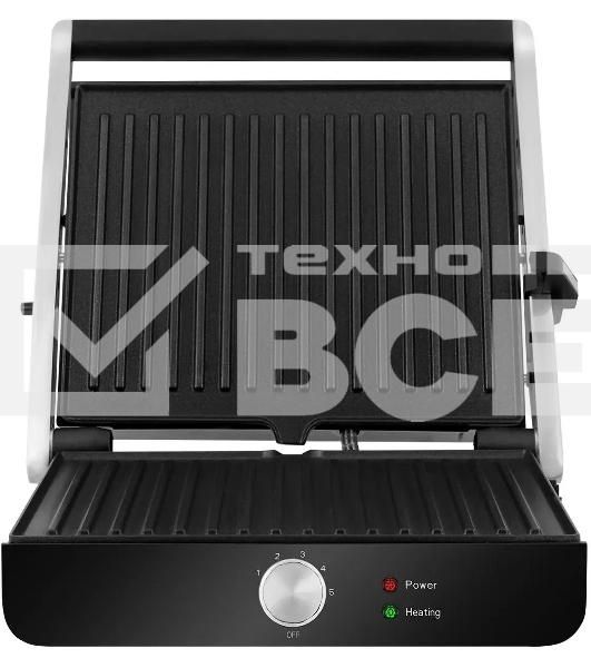 Гриль электрический Red Solution RGM-M815 2000Вт черный/серебристый