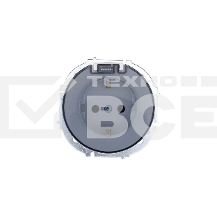 Розетка 1-м СП OSEN с заземл. с крышкой ПБТ бел. LEZARD 743-0288-123B