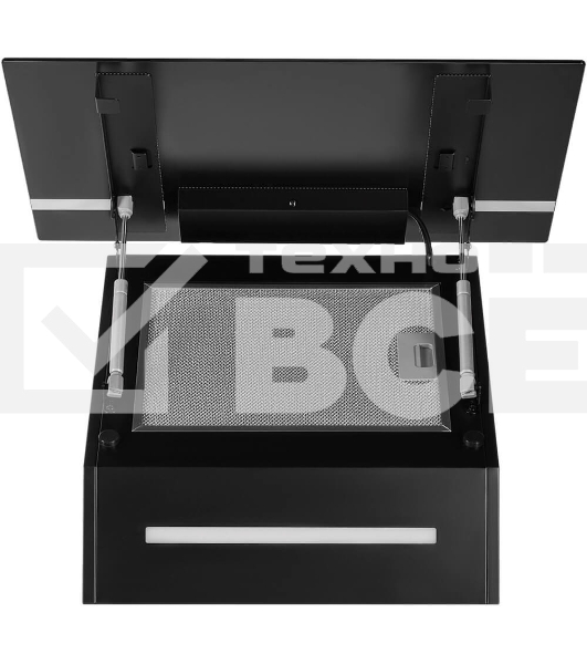 Вытяжка каминная Maunfeld Amber 60 Glass черная, 60 см, 1050 куб. м/ч, 55 дБ