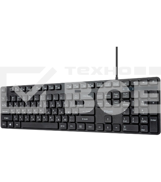 Клавиатура Filum FL-KB15 проводная, USB Type-A, чёрный